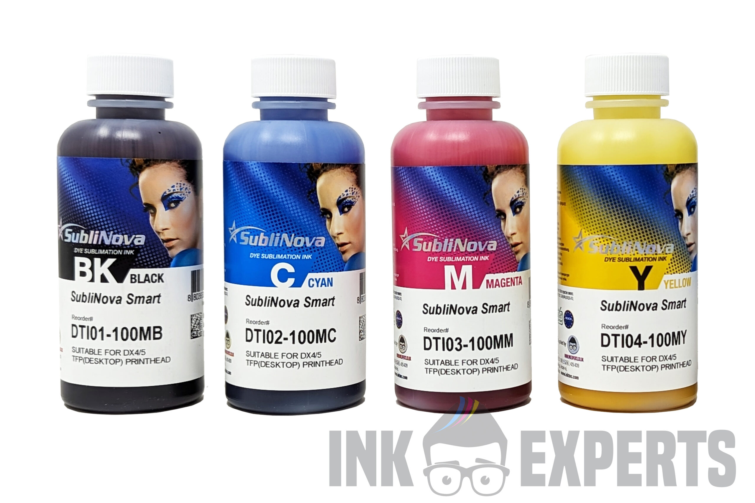 Inktec Sublinova Smart Dye Sublimation Ink DTI (100ml x 4) for EPSON